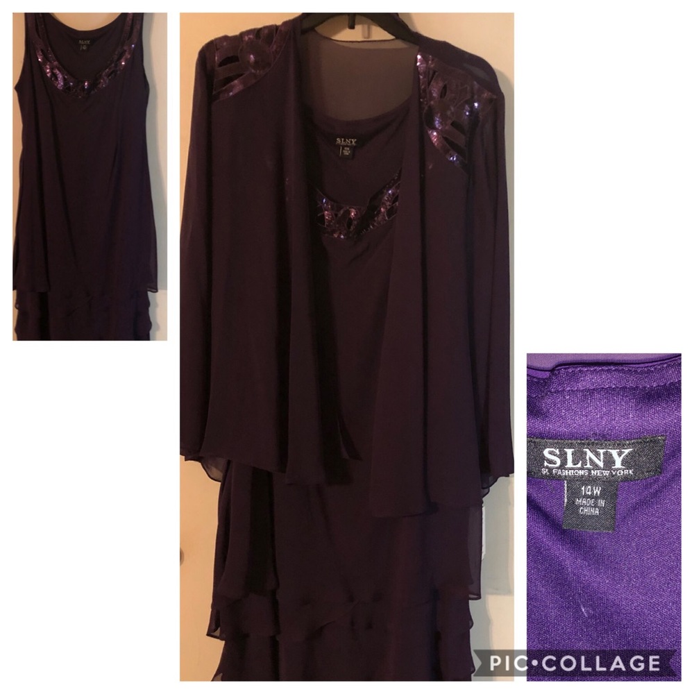 Dress with cover jacket